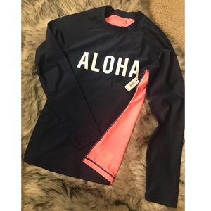 Gap Body Long Sleeve Swim Top